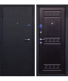 Дверь металлическая Афина черный шелк/венге