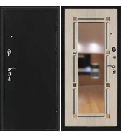 Дверь металлическая Флип с зеркалом