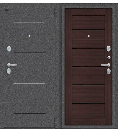 Дверь входная металлическая Porta S 104.П22 Антик Серебро / Cappuccino Veralinga