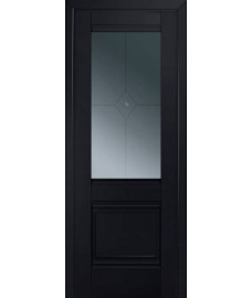 Межкомнатная дверь Профиль Дорс 2U черно-матовый